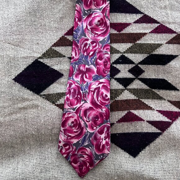 Viaggio Silk Floral Tie - Picture 1 of 3